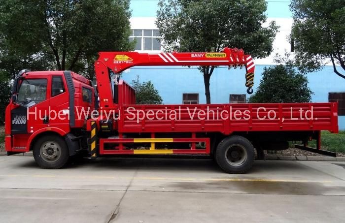 China Cheap Price with High Quality FAW Telescopic Boom Truck Crane 6.3tons 8ton Truck Mounted with Crane