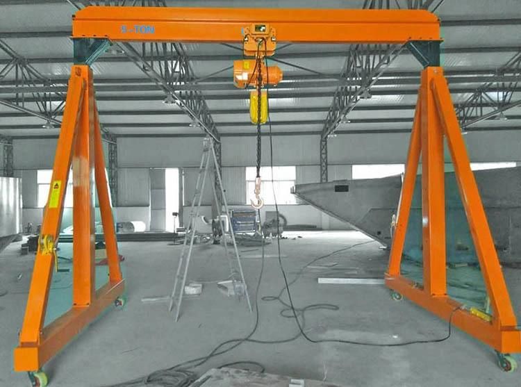 Height Adjustable Mobile Gantry Crane by Winches