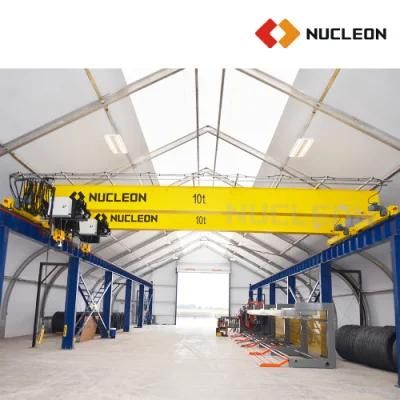 Indoor Warehouse Single Beam Over Head Hoist Crane 5 Ton with Pendant Remote Control