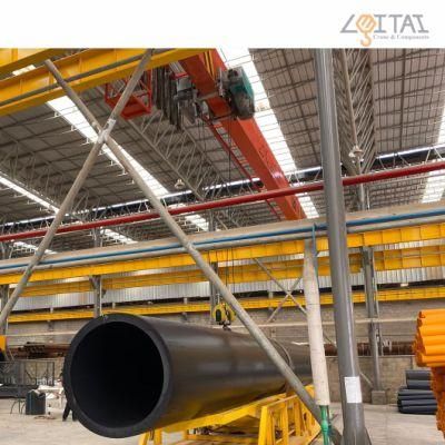 20t Single Girder Overhead Crane for Pipe Pile Factory