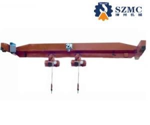 Customized Design Lde Single Girder Overhead Bridge Crane with Double Hoist 10t