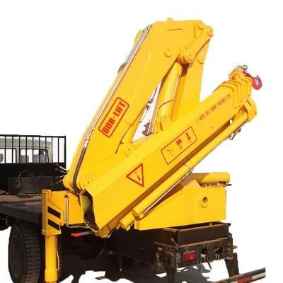 10t Hydraulic Folding Booms Small Pickup Truck Crane Lorry Crane