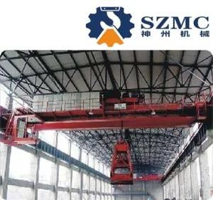 Customized Design Qz Double Girder Electric Overhead Travelling Crane with Grab Hot Sale in South America