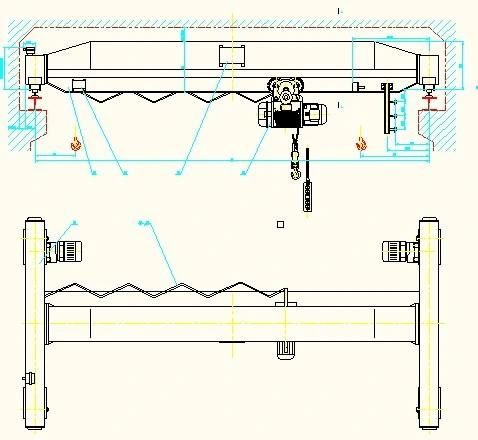 Light Duty Single Girder Overhead Crane (1-20 Ton)