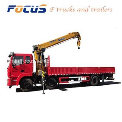 High Quality Vehicles HOWO Dongfeng FAW Foton Truck Mounted Crane in Stock with Extensible Boom and Slewing System