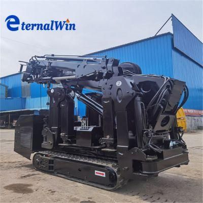 New Black 3 Ton Mini Crawler Crane Remote Control Spider Crane