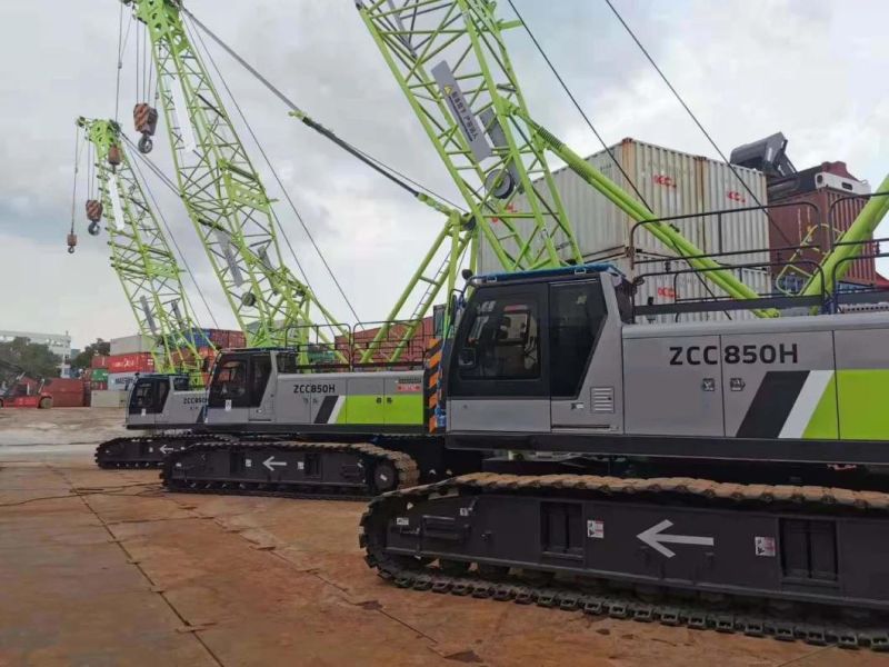 Hydraulic Mobile Crane Sinomada 80ton Crawler Crane Zcc850h