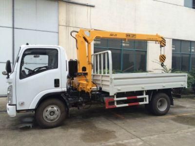 Small Truck Mounted Cranes Straight Arms Hydraulic Control