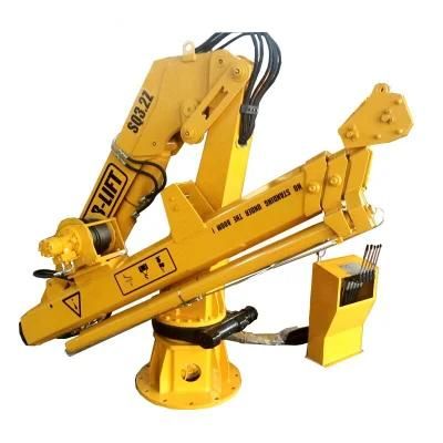 Hydraulic Boom Pedestal Marine Deck Sea Crane