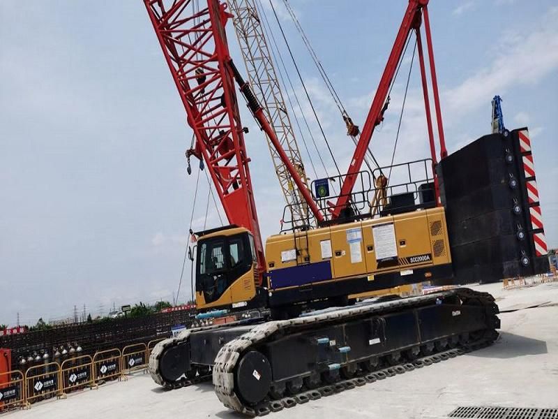 Swing Lattice Hydraulic Crawler Crane 180 Ton 82m Crawler Crane Scc1800A