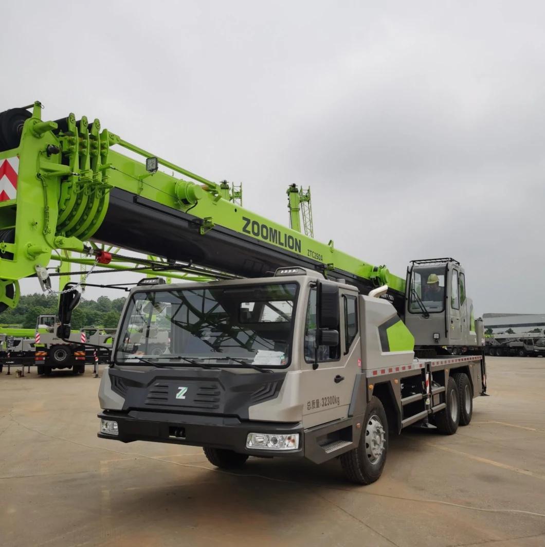 Zoomlion 25 Ton Mini Truck Mounted Crane Parts Telescopic Boom Crane Ztc250V552 Mobile Crane