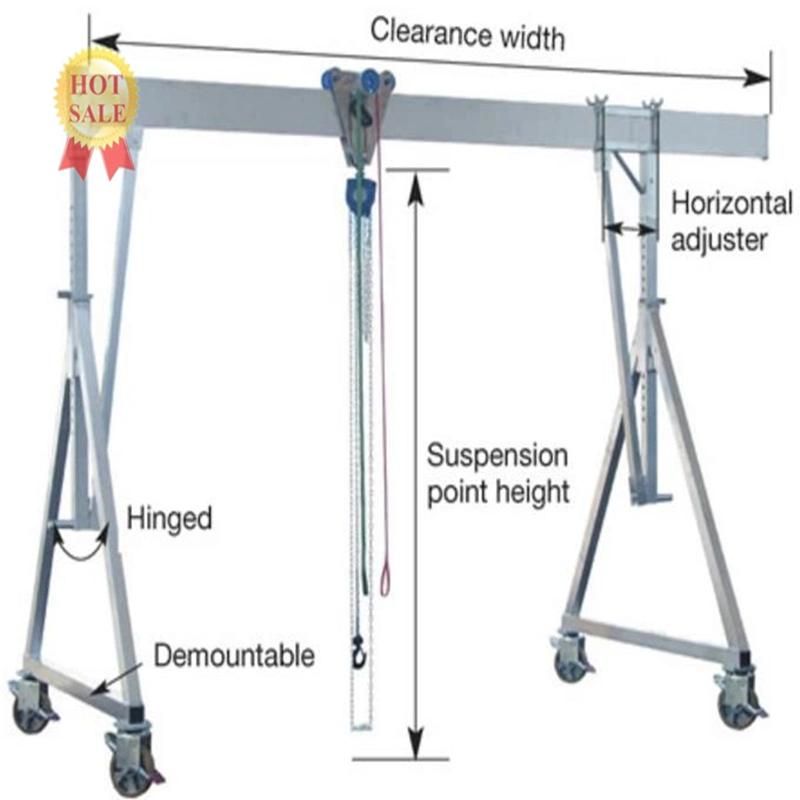 Good Package 8ton Mobile Mini Gantry Crane Price