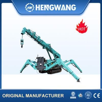 China New design 3 Ton 3000kg 3t Cheap Price Mini Spider Crane Price