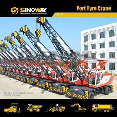 Mobile Harbour Crane 40 Ton Port Tyre Crane