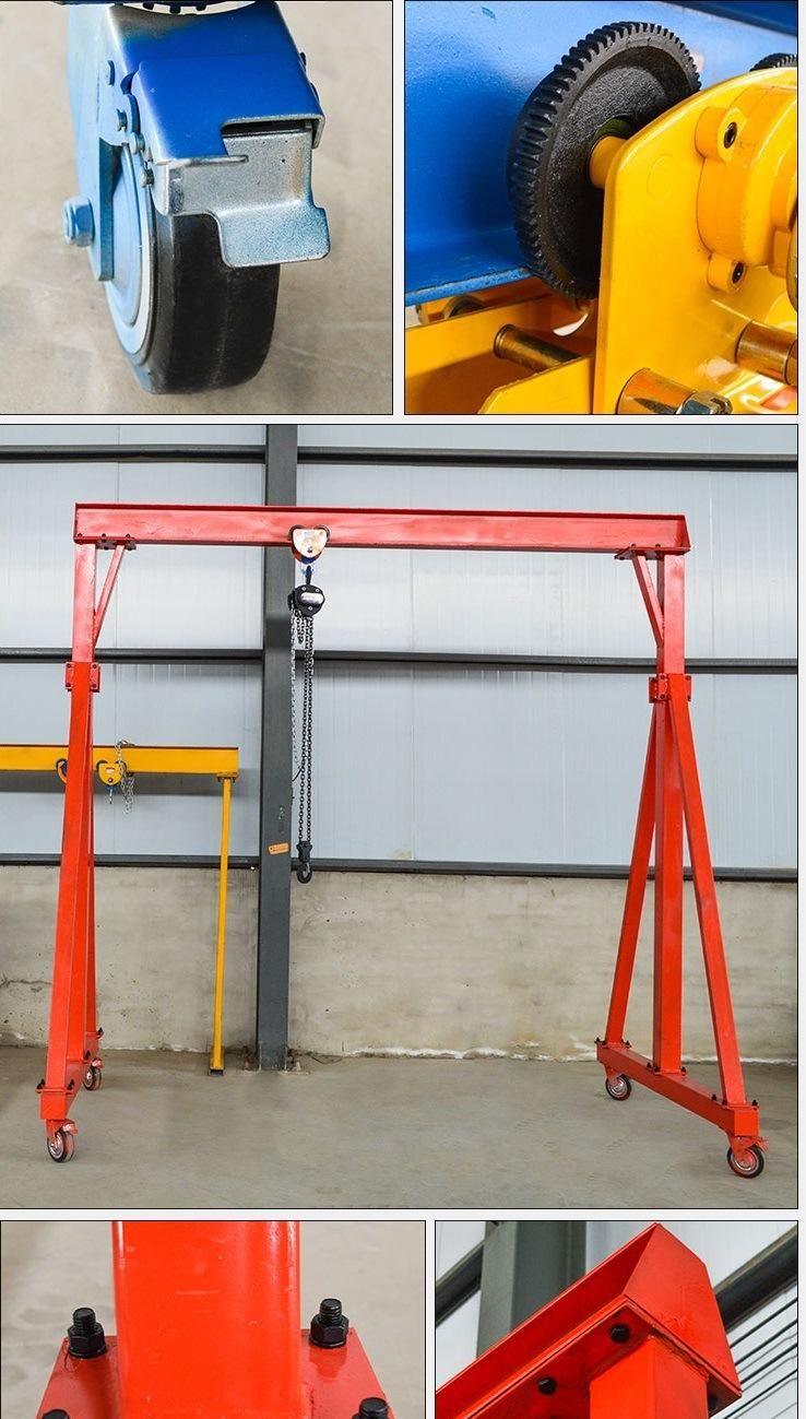 1 Ton to 5 Ton Single Girder Chinese Gantry Crane with Remote Control