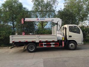 China Made Light Duty Lorry Cargo Truck with Small Crane