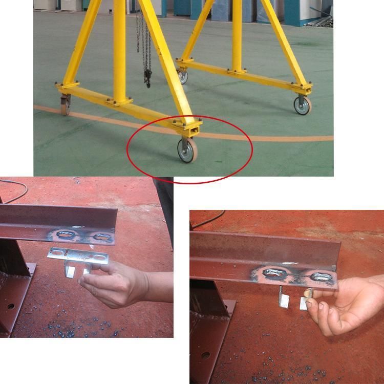 Mobile Portable Small Gantry Crane with Electric Chain Hoist