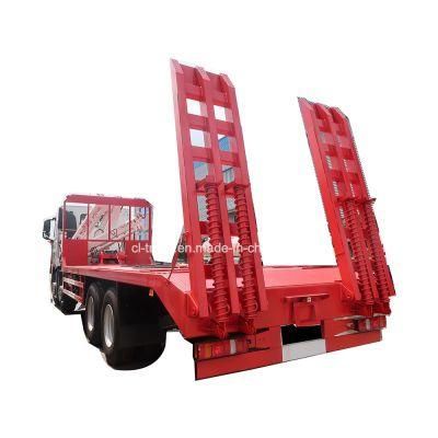 HOWO A7 Model 8X4 Flat Bed Truck Mounted Crane