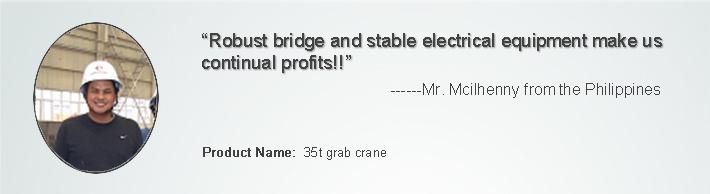 Double Girder Grab Bucket Bridge Crane