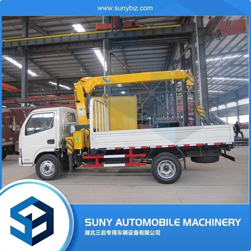 DFAC Telescopic Boom Mini 3t Truck Mounted Crane for Sale