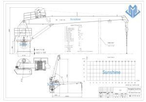 Pedestal Stiff Boom Marine Offshore Crane Deck Crane Ship Crane