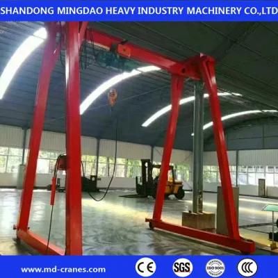 China Manual Push Small Mobile Customized a Frame Mini Gantry Crane