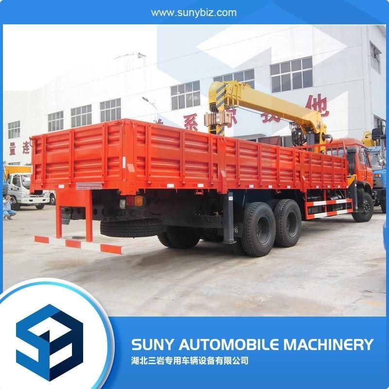 Dongfeng 14 Ton 10 Wheeler Four-Arm Telescopic Crane Truck