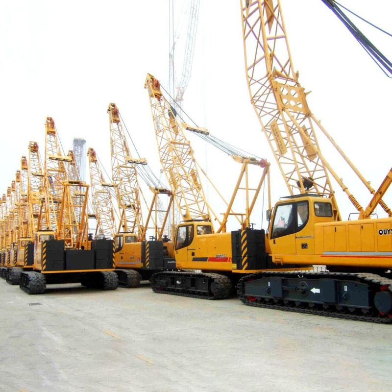 80 Ton Hydraulic Lift Crane Boom Crawler Crane Construction Machinery