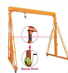 Hand Crank Winch Type Gantry Cranes 5t 10t Sale