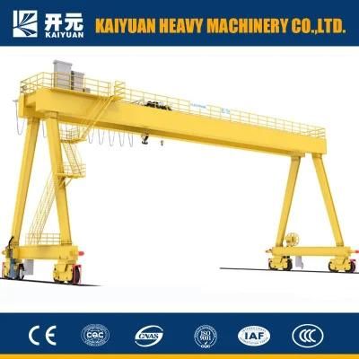 Factory Outlet Movable Double Girder Beam Gantry Crane with Hook