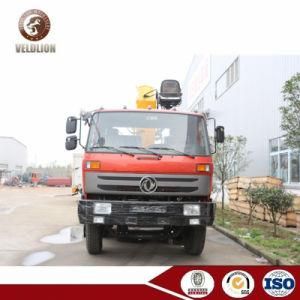 Dongfeng 8X4 Telescopic Boom Crane Truck (8m cargo body with 12T telescopic straight boom crane) for Sale