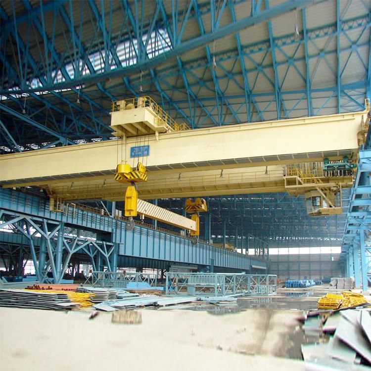 Double Girder 15+15 Ton Rotating Hanging Beam Magnetic Overhead Crane