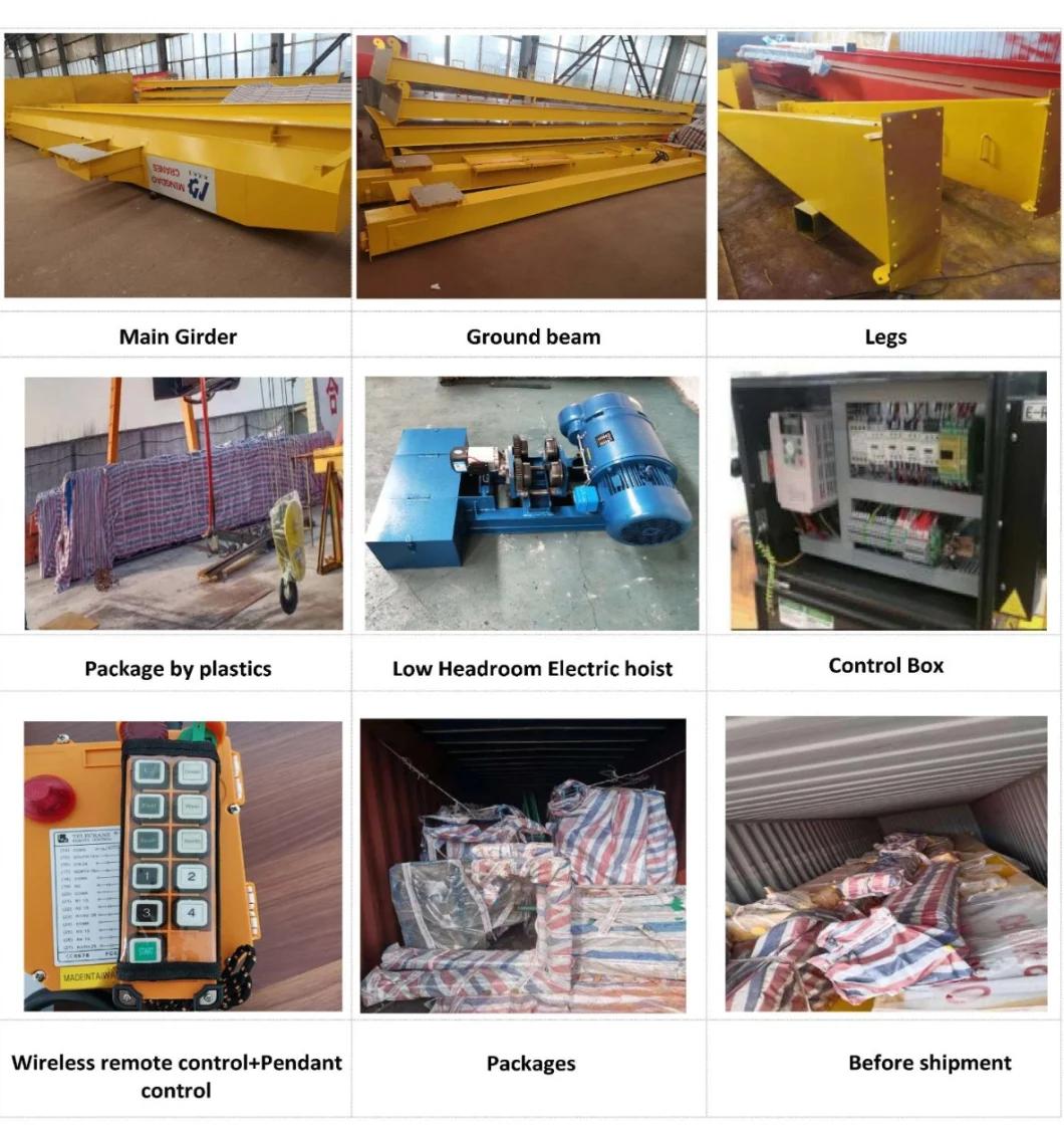 Abroad 6ton Steel Rails Gantry Crane with Design Drawings