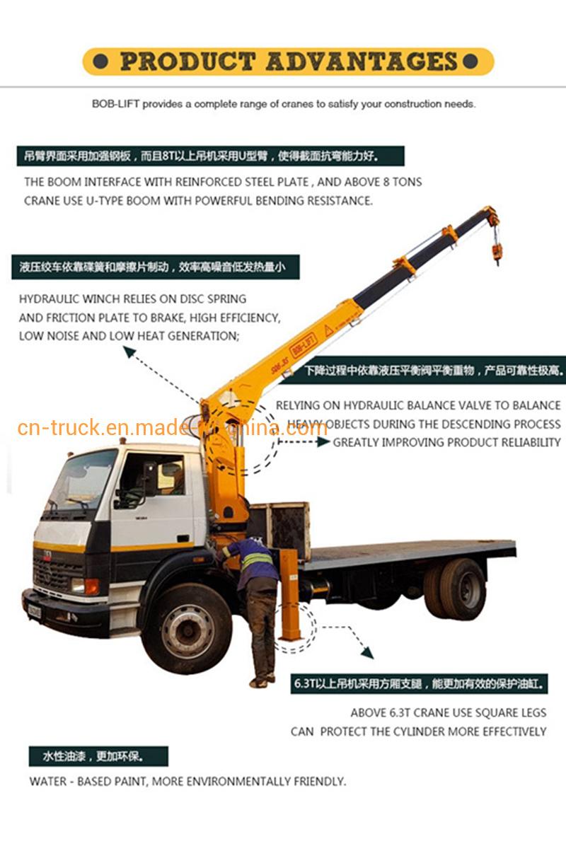 Isuzu 4X2 6ton 8ton 10ton 12ton Knuckle Boom Crane Truck with Crane