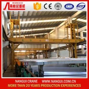 Double Girder Aluminium Electroplating Plant Bridge Overhead Crane