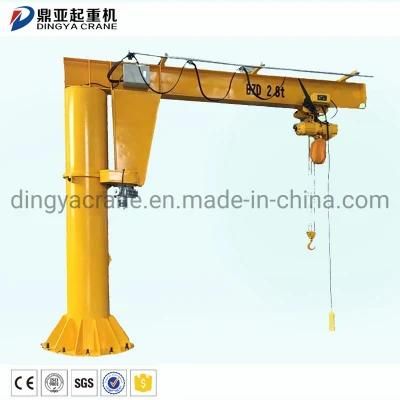 Dy Hot Selling Motorized 1t 2t 3t 4t 5t 380V Wall Mounted Jib Crane