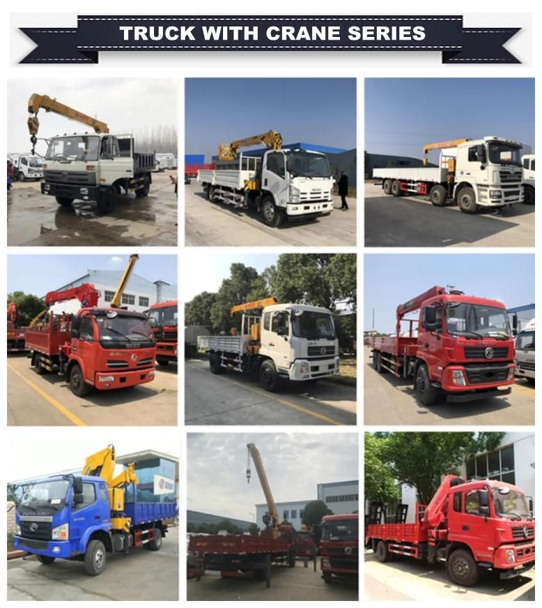 Dongfeng 5 Tons 6.3 Tons 8 Tons Hydraulic Telescopic Truck Mounted Crane for Sale