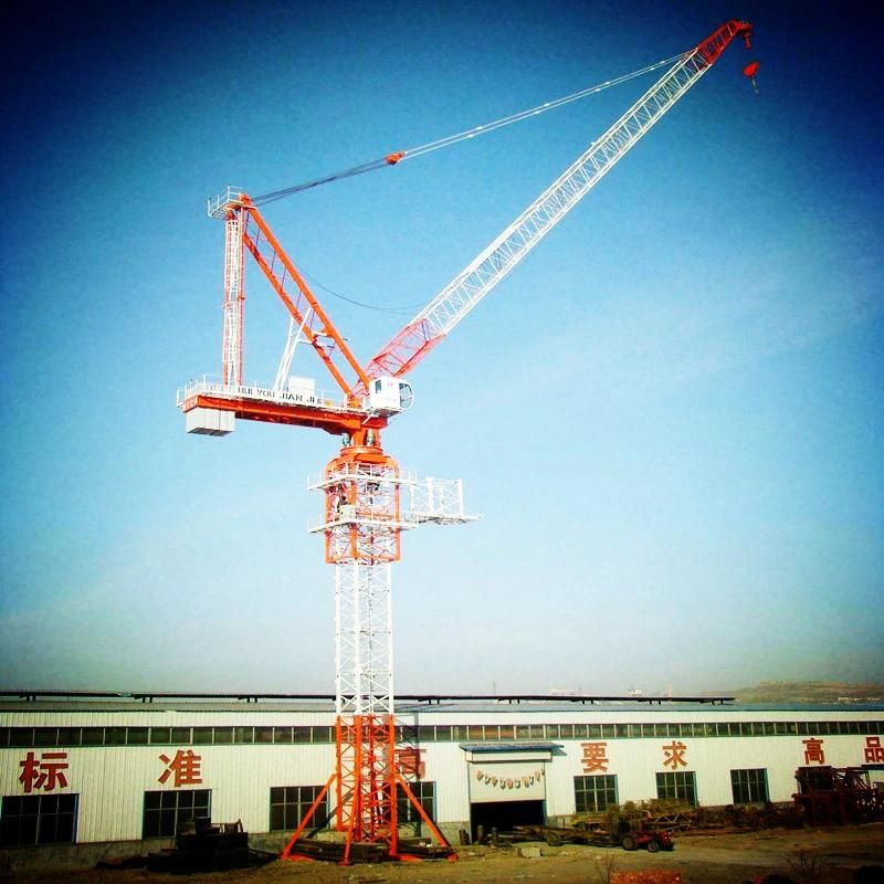 Tavol D120-4522 Luffing Jib Tower Crane for Construction with 6ton Load