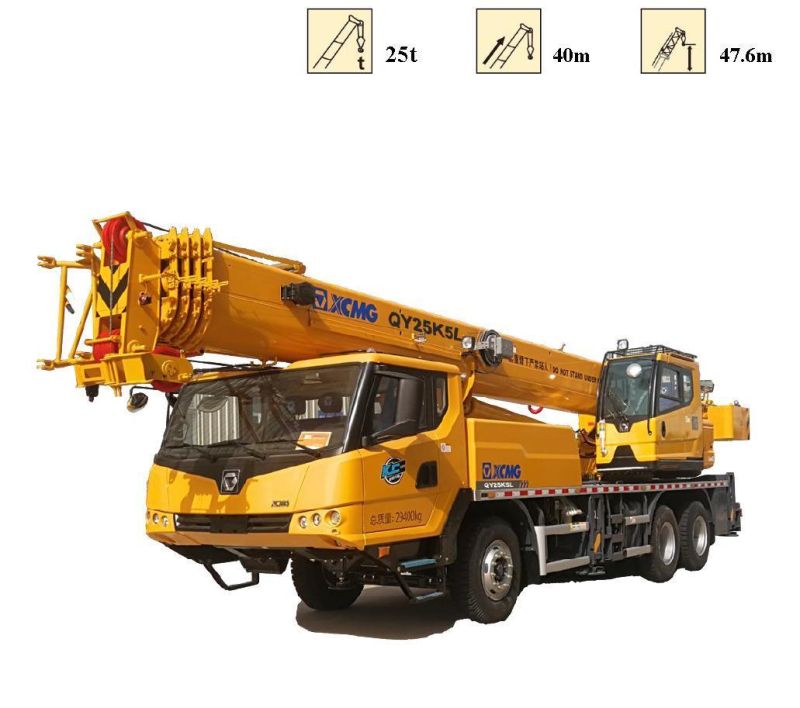 Hot Sale Truck Crane 25ton Mobile Truck Crane Qy25K5l with 5 Section Arm