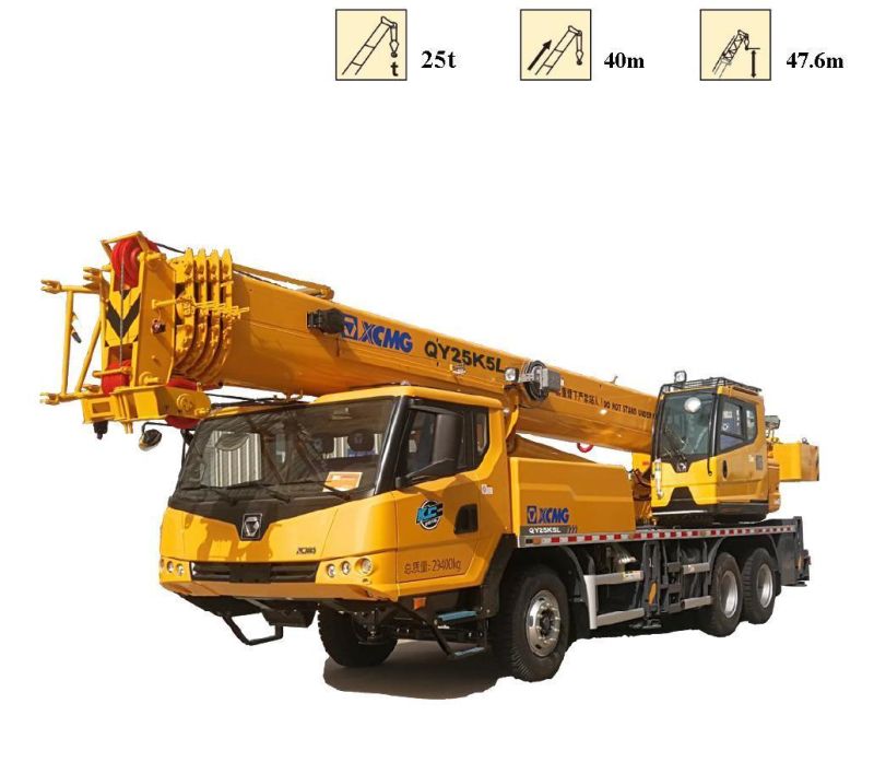 Hot Sale Truck Crane 25ton Mobile Truck Crane Qy25K5l with 5 Section Arm
