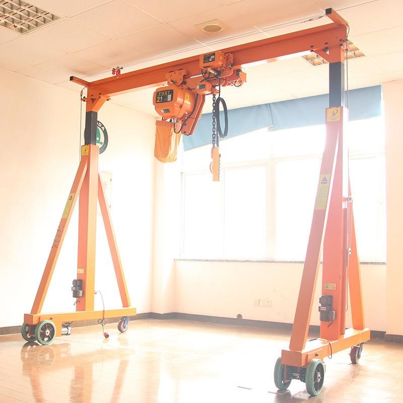 Mobile Portable Small Gantry Crane with Electric Chain Hoist