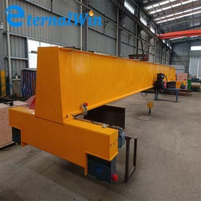 Europe Style Double Girder Overhead Cranes Twin Beam 10 Ton Bridge Crane with Electric Hoist