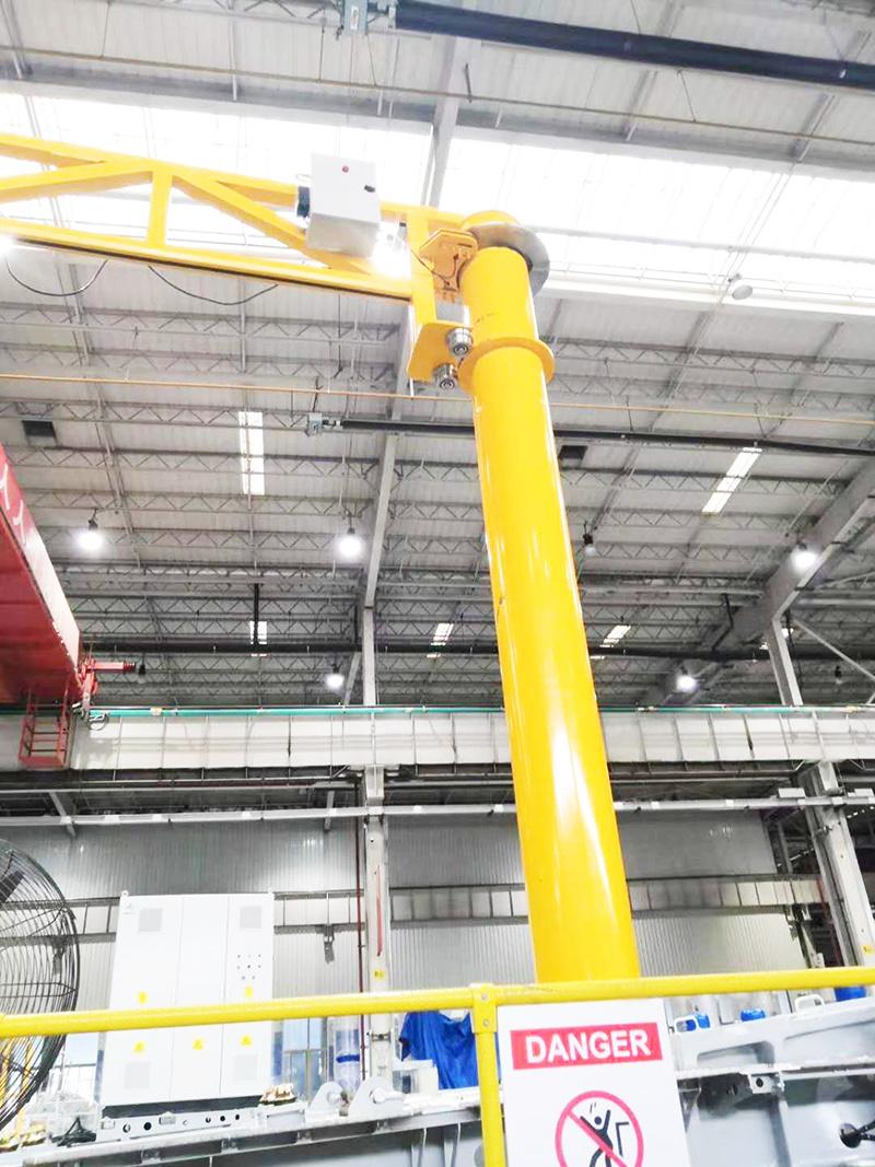 Fixed Column Jib Crane with Hoist (250kg, 500kg, 1t, 2t, 3t, 5t)