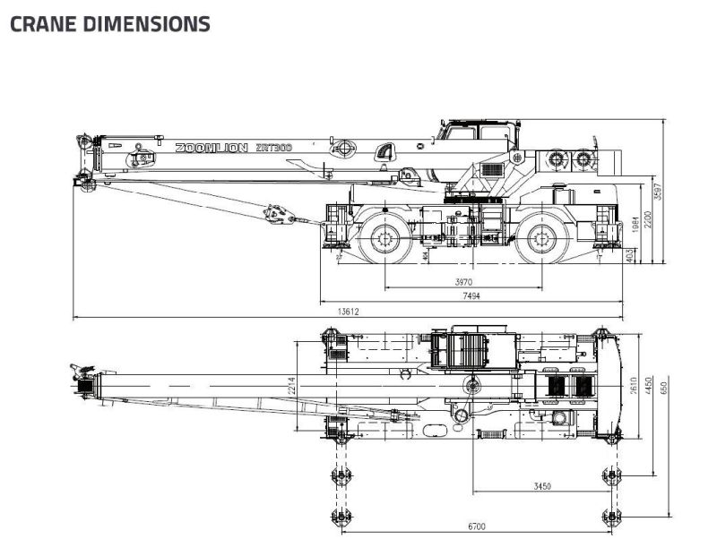 Zoomlion 30t Rough Terrain Crane Zrt300 with Lowest Price