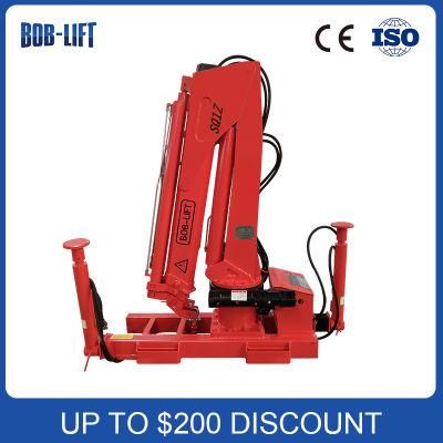 Small Hydraulic Folded Arm Marine Deck Crane 1 Ton