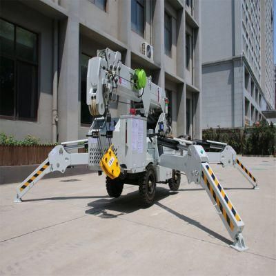 Self-Propelled Tire Spider Crane Four Wheel Spider Crane Price