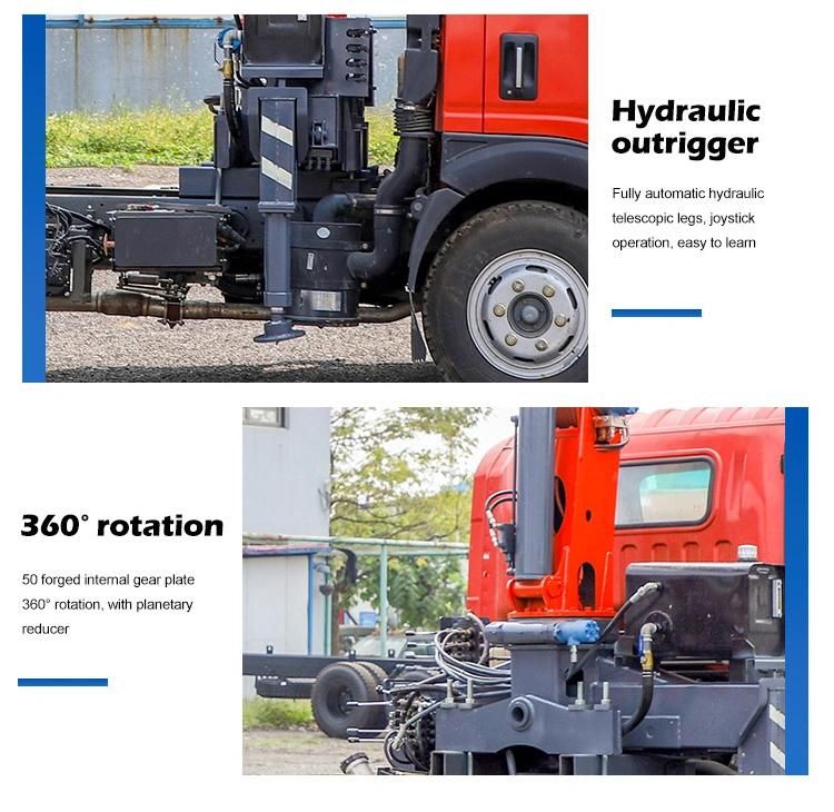 3.2t Hydraulic Boom Cargo Loading Construction Mobile Truck Crane