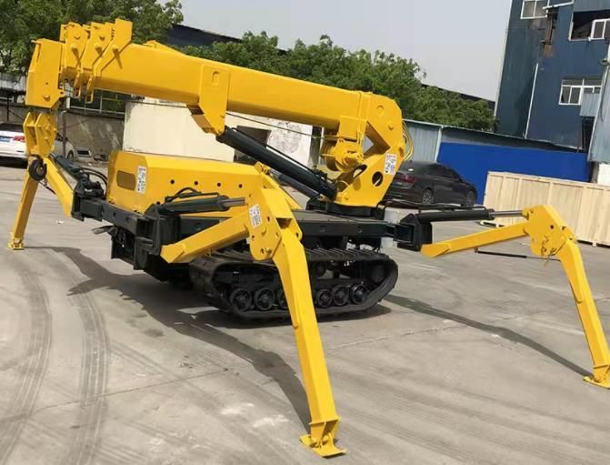 1ton 3 Ton 5ton Portable Crawler Rubber Mini Sider Crane