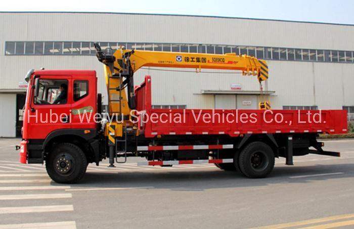 China Dongfeng Cheap Price with High Quality 8 Ton Construction Service Truck with Crane