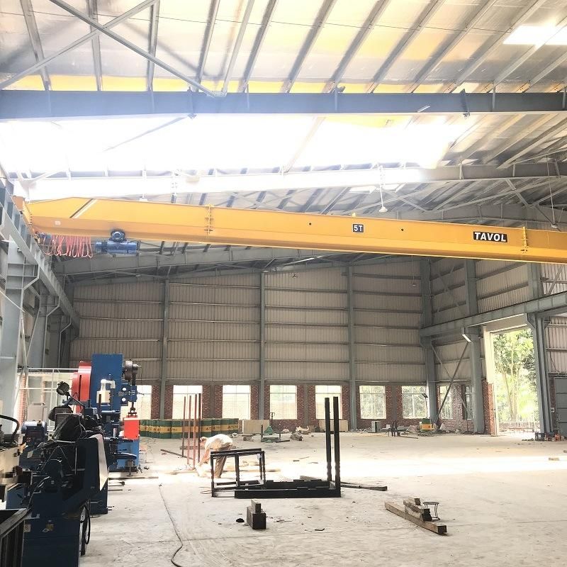 China Crane Manufacturer Single Girder Overhead Bridge Crane 5 Ton 10 Ton 15 Ton